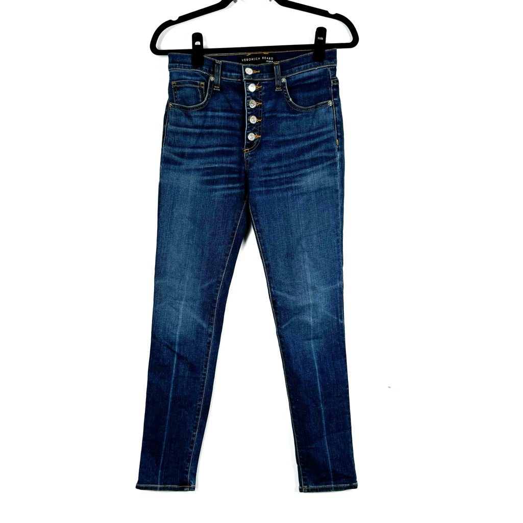 Veronica Beard Jeans Debbie High Rise Skinny Button Fly